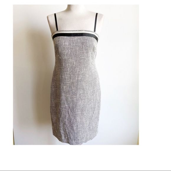 INC Spaghetti Strap Tweed Sheath Dress‎ Size 10 - Picture 1 of 8